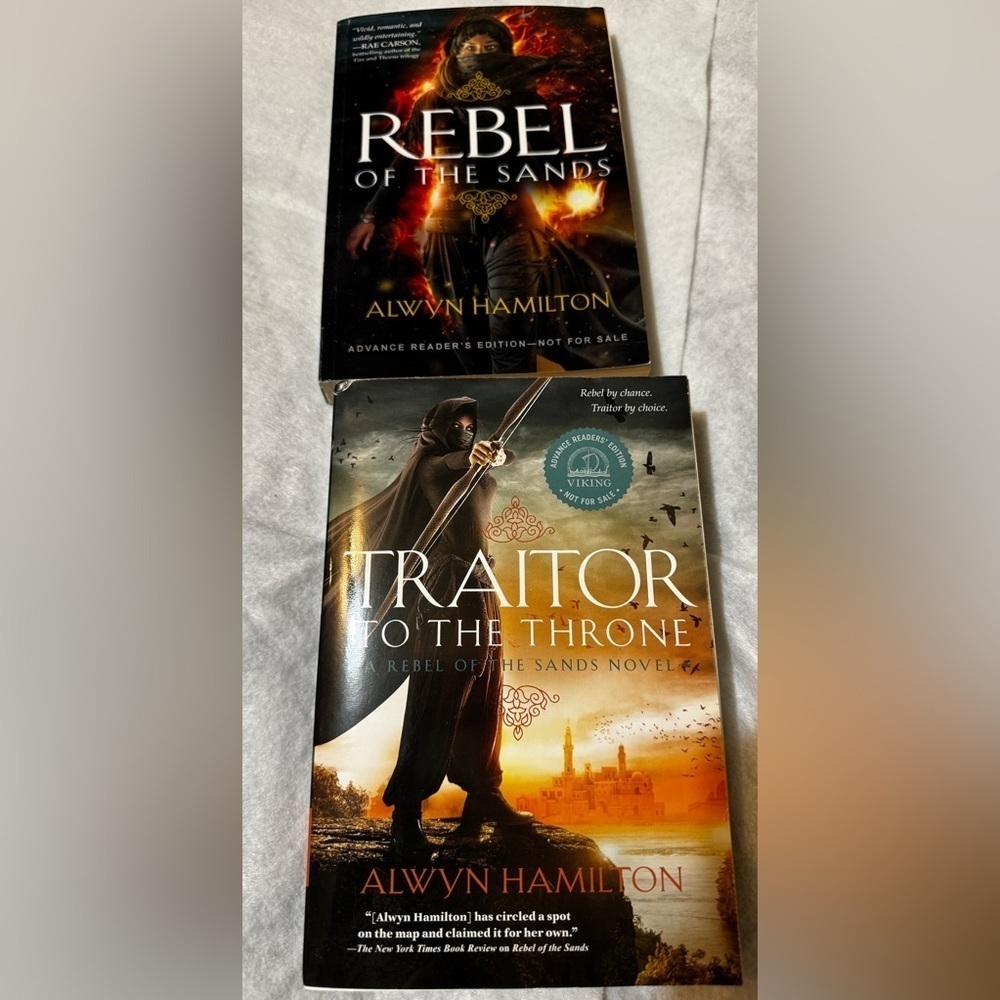 Traitor to the Throne and Rebel of the Sands by Alain Hamilton ARC Books